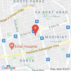 این نقشه، نشانی دکتر نیما برادران سادات متخصص گوش و حلق و بینی؛ جراح گوش و حلق و بینی و سر و گردن در شهر تهران است. در اینجا آماده پذیرایی، ویزیت، معاینه و ارایه خدمات به شما بیماران گرامی هستند.