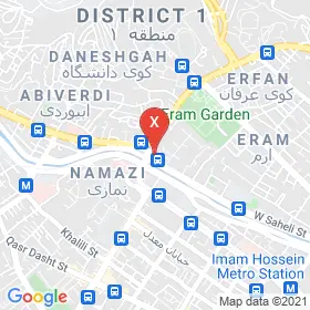 این نقشه، نشانی دکتر سید محمدحسن احمدی متخصص جراحی مغز و اعصاب در شهر شیراز است. در اینجا آماده پذیرایی، ویزیت، معاینه و ارایه خدمات به شما بیماران گرامی هستند.