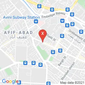 این نقشه، آدرس دکتر علی رونقی متخصص کایروپراکتیک در شهر شیراز است. در اینجا آماده پذیرایی، ویزیت، معاینه و ارایه خدمات به شما بیماران گرامی هستند.