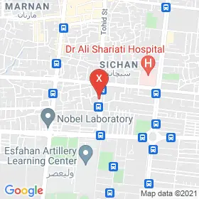 این نقشه، نشانی دکتر ایمان مومنی متخصص پوست، مو و زیبایی در شهر اصفهان است. در اینجا آماده پذیرایی، ویزیت، معاینه و ارایه خدمات به شما بیماران گرامی هستند.