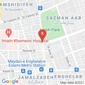 این نقشه، آدرس دکتر سید محمدعلی مدینه ای متخصص جراحی کلیه،مجاری ادراری و تناسلی (اورولوژی)؛ جراحی درون بین کلیه، مجاری ادراری و تناسلی (اندویورولوژی) در شهر تهران است. در اینجا آماده پذیرایی، ویزیت، معاینه و ارایه خدمات به شما بیماران گرامی هستند.