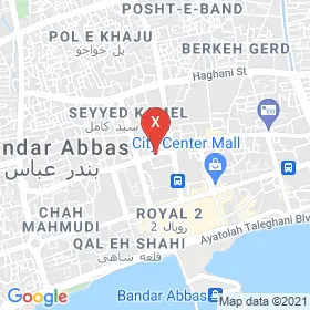 این نقشه، آدرس دکتر نوشین علی ملایری متخصص اعصاب و روان (روانپزشکی) در شهر بندر عباس است. در اینجا آماده پذیرایی، ویزیت، معاینه و ارایه خدمات به شما بیماران گرامی هستند.