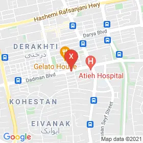 این نقشه، نشانی دکتر سمیرا یزدانی نژاد متخصص اعصاب و روان (روانپزشکی) در شهر تهران است. در اینجا آماده پذیرایی، ویزیت، معاینه و ارایه خدمات به شما بیماران گرامی هستند.