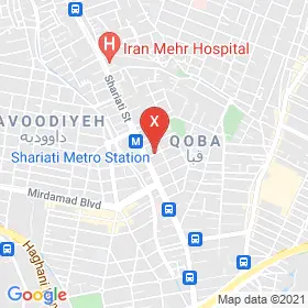 این نقشه، نشانی دکتر سیدمجید کاظمی متخصص گوش حلق و بینی در شهر تهران است. در اینجا آماده پذیرایی، ویزیت، معاینه و ارایه خدمات به شما بیماران گرامی هستند.