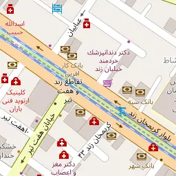 این نقشه، نشانی گفتاردرمانی توفیقی ( بلوار زند ) متخصص ارزیابی و درمان اختلالات گفتار، زبان و بلع در شهر شیراز است. در اینجا آماده پذیرایی، ویزیت، معاینه و ارایه خدمات به شما بیماران گرامی هستند.